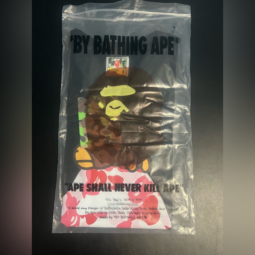 Bape Black Tee with Iconic Ape Logo
